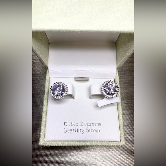 New Nannette Lepore  925 Sterling Silver earrings & CZ - Picture 1 of 5